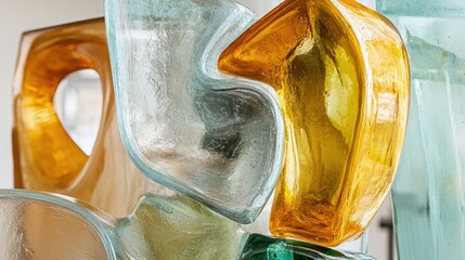 Poster - modern abstract glass architectural forms