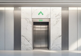 Wall Mural - Modern Elevator Lobby.