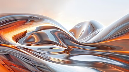 Poster - Futuristic flowing lines creating a sense of energy