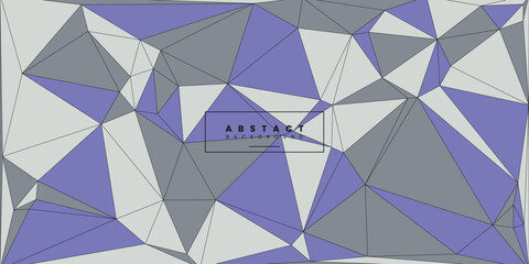 Poster - triangle geometric abstract background vector illustration