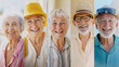 © Colors of Earth Co. - Close-up portraits of seniors with cheerful smiles, enjoying the outdoors and healthy aging