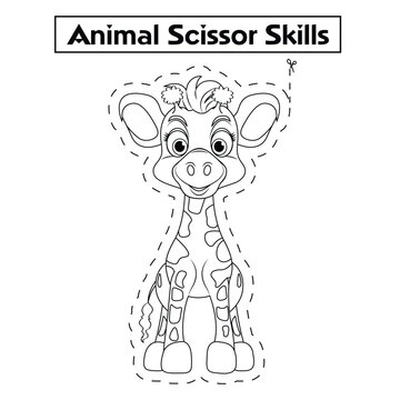 Animal Scissor Skills Pages