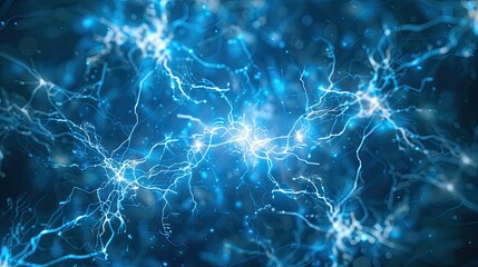Poster - Digital energy lines forming a futuristic abstract pattern