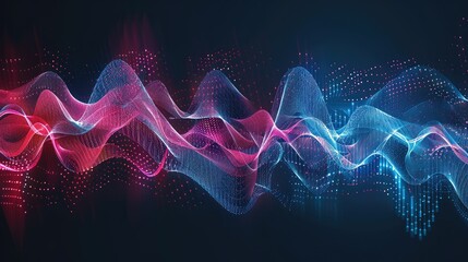 Poster - Digital energy lines forming a futuristic abstract pattern