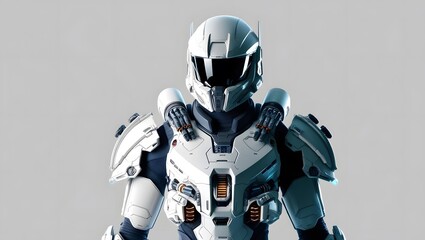 Aufkleber - Futuristic armor showcase digital art sci-fi environment studio lighting technology concept