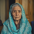 © ekampos - A portrait of an elderly woman of South Asian descent