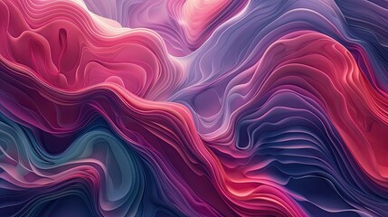 Poster - Abstract background with flowing, wavy patterns