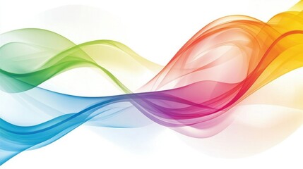 Poster - Abstract colorful wave background