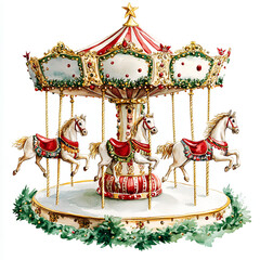 carousel with horses