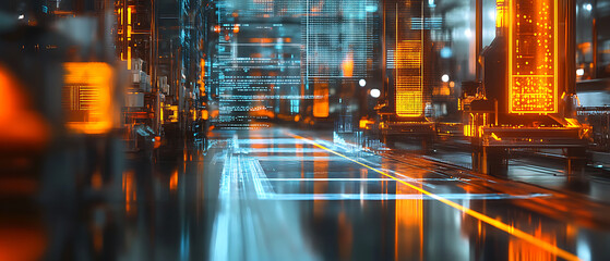 Poster - Analyzing supply chain security risks in a digital infrastructure virtual environment data visualization futuristic perspective