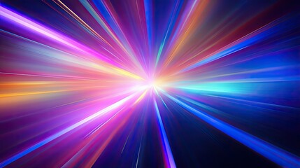 Poster - Abstract glowing background with vibrant streaks of light and color