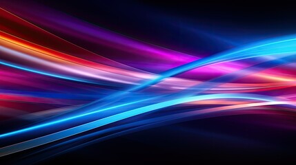 Poster - Abstract glowing background with vibrant streaks of light and color