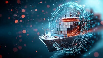 Poster - Navigating supply chain security risks maritime transport digital innovation cyber environment close-up risk management strategies