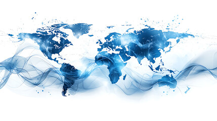 Poster - Global supply chain security risks worldwide infographic abstract aerial view risk management