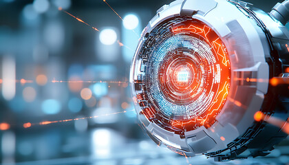Poster - Mitigating supply chain security risks technology sector digital illustration futuristic environment close-up viewpoint cybersecurity concepts