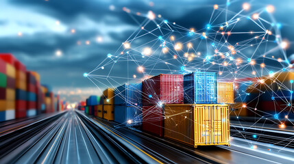 Poster - Enhancing supply chain security global shipping hub digital connectivity industrial environment dynamic perspective risk management