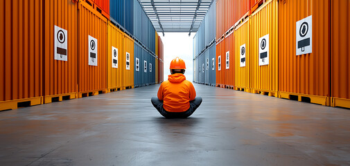 Poster - analyzing supply chain security risks shipping yard safety inspection industrial environment ground 