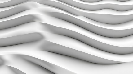 Poster - Three dimensional render of wavy pattern. waves abstract background texture
