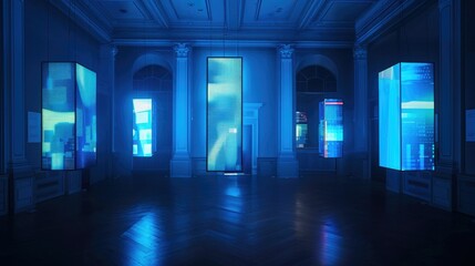 Poster - Floating holographic interfaces in a dark room