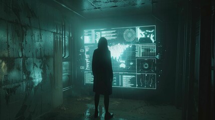 Poster - Floating holographic interfaces in a dark room
