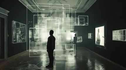 Poster - Floating holographic interfaces in a dark room