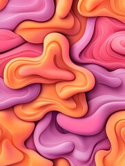 Poster - graphic design mockup, vibrant colors and abstract shapes, professional layout with intricate details, perfect for art and digital showcase