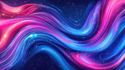 Wall Mural - Abstract neon liquid wavy background. Liquid art, marbling texture