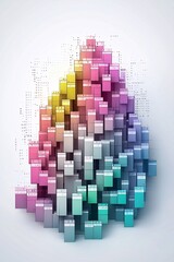 Poster - mockup + presentation + digital, futuristic touch, soft gradients, crisp details