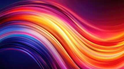 Poster - Abstract colorful wave background