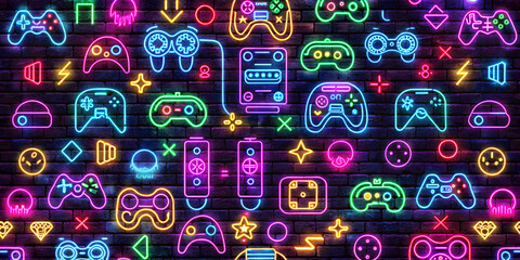 neon wallpaper gamer