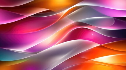 Poster - Abstract colorful wave background