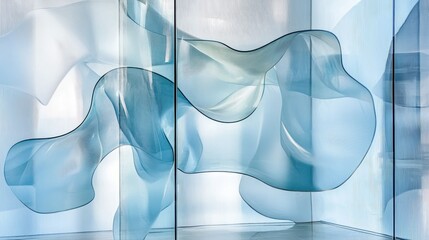 Poster - modern abstract glass architectural forms