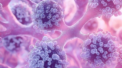 Poster - Abstract Cellular Structure in Vibrant Colors