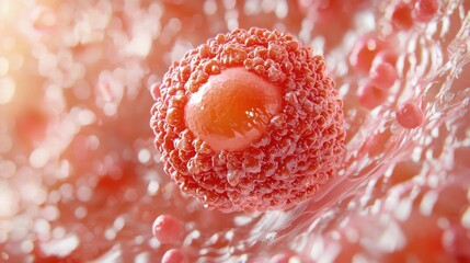 Poster - microscopic view of cell with intricate structures