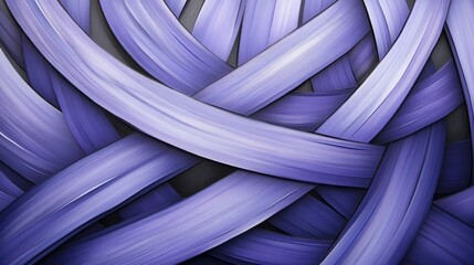 Aufkleber - Abstract Woven Texture of Smooth Purple Strands Creating an Artistic Background with Dynamic Lines and Depth, Perfect for Modern Designs and Creative Projects