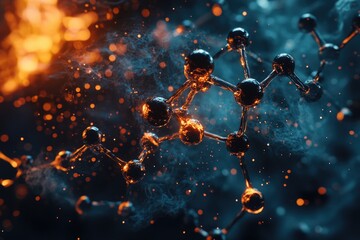 Poster - A close-up shot of multiple balls of smoke, great for illustrating atmospheric or mysterious concepts