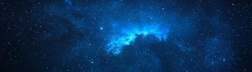 starry night sky with dreamy blue gradient for relaxation product mockups