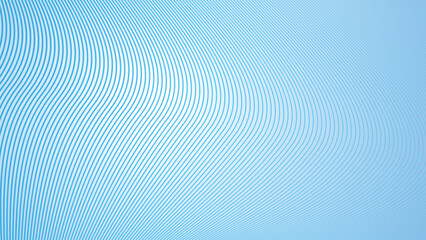 Wall Mural - Deep sky blue gradient abstract background with stripes curve line vector image