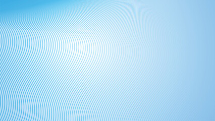 Wall Mural - Deep sky blue gradient abstract background with stripes curve line vector image