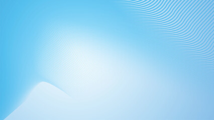 Wall Mural - Deep sky blue gradient abstract background with stripes curve line vector image