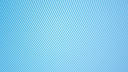 Wall Mural - Deep sky blue gradient abstract background with stripes curve line vector image