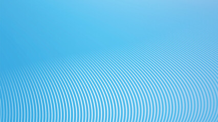Wall Mural - Deep sky blue gradient abstract background with stripes curve line vector image