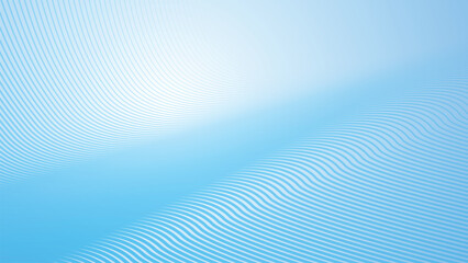 Wall Mural - Deep sky blue gradient abstract background with stripes curve line vector image