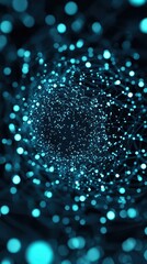 Poster - Exploring the depths of light and connectivity through abstract network visualization digital realm graphic design immersive environment close-up perspective technological innovation
