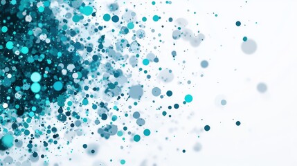 Poster - Dynamic splash of blue and teal bubbles abstract design digital artwork vibrant environment close-up view visual concepts for modern aesthetics