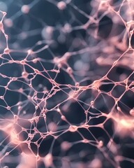 Poster - Exploring neural connections scientific research lab abstract image digital environment macro view neural networks concept for advancements in neuroscience