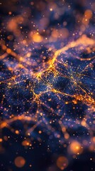 Poster - Illuminating neural connections abstract digital artwork cosmic environment high-definition viewpoint visualization of complexity