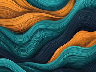 Poster - Fluid motion abstract waves artistic design colorful patterns digital artwork close-up view visual harmony for modern decor