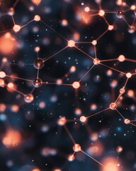 Poster - Exploring molecular structures science laboratory digital art abstract environment close-up view chemistry concept for enhanced understanding