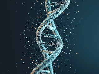 Poster - Exploring dna structure and function laboratory environment scientific illustration abstract visualization close-up viewpoint genetic research concepts